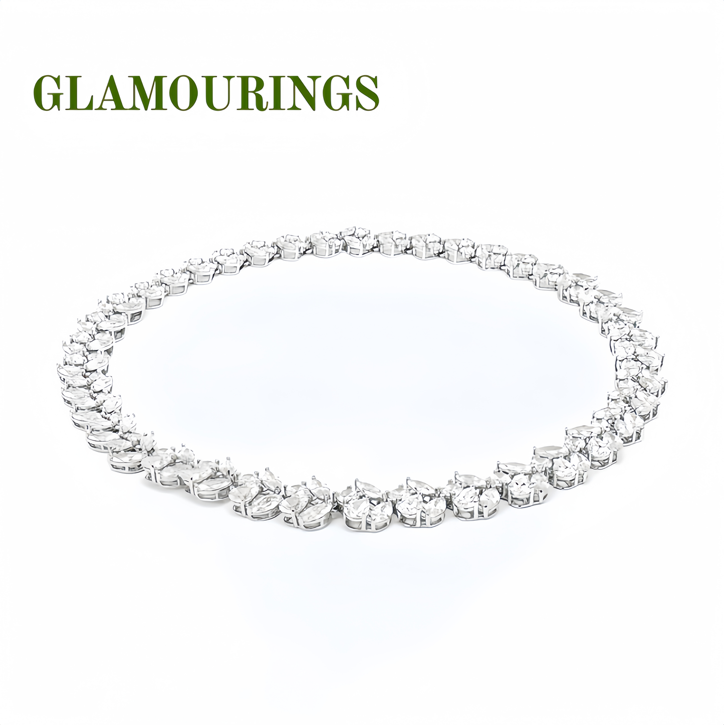 Luxury Moissanite Leaf Cluster Necklace