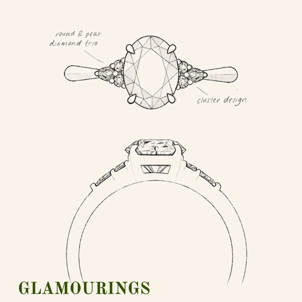 1.07ct Radiant Australian Parti Teal Sapphire Engagement Ring