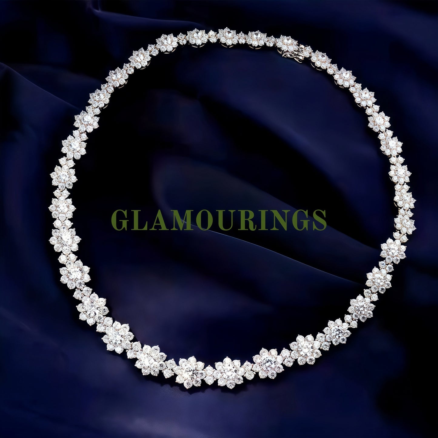 Sunflower Diamond Necklace