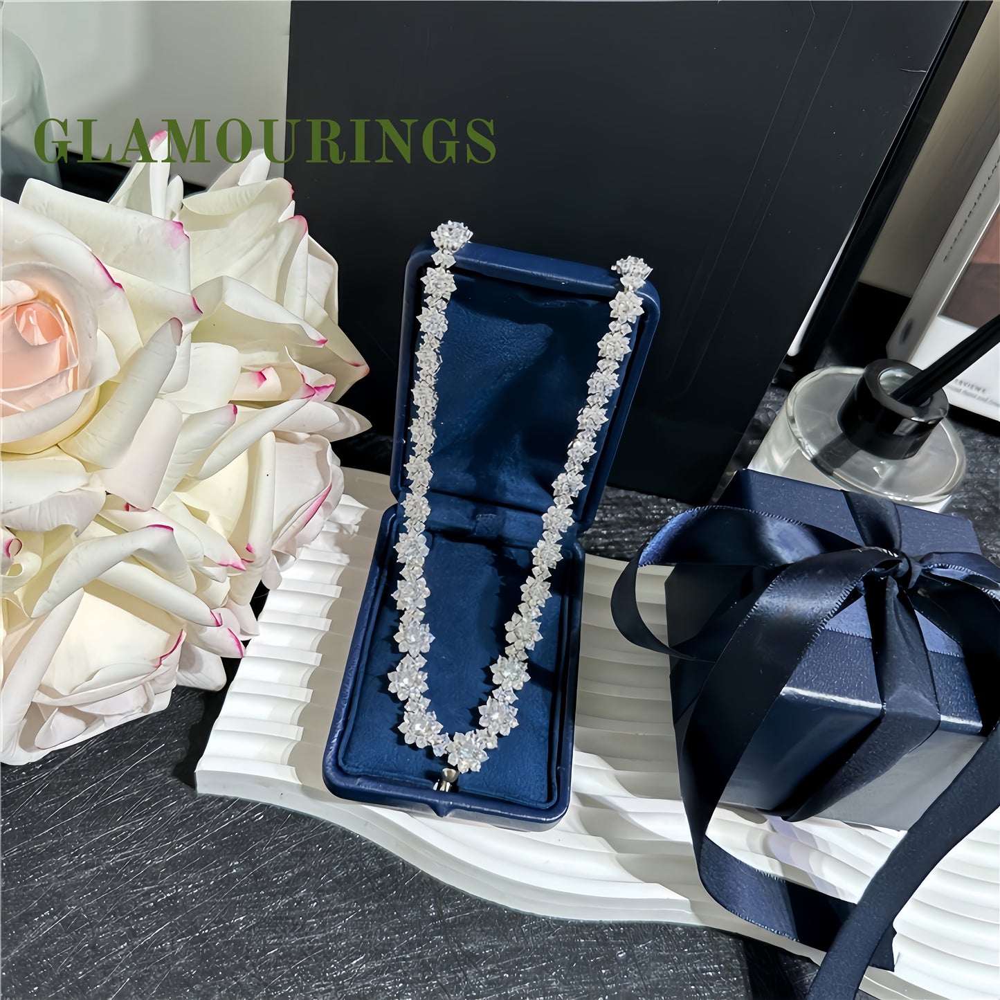 Sunflower Diamond Necklace