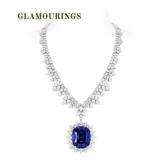 Regal Sapphire High Jewelry Necklace