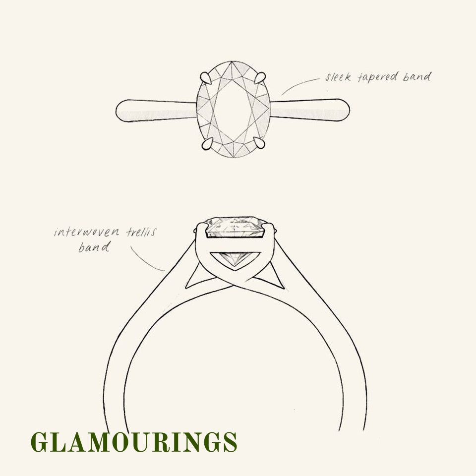 1.12ct Radiant Peach Sapphire Engagement Ring