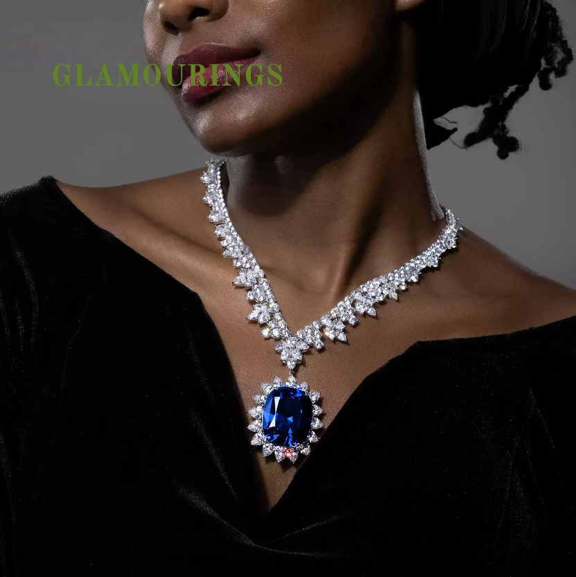 Regal Sapphire High Jewelry Necklace