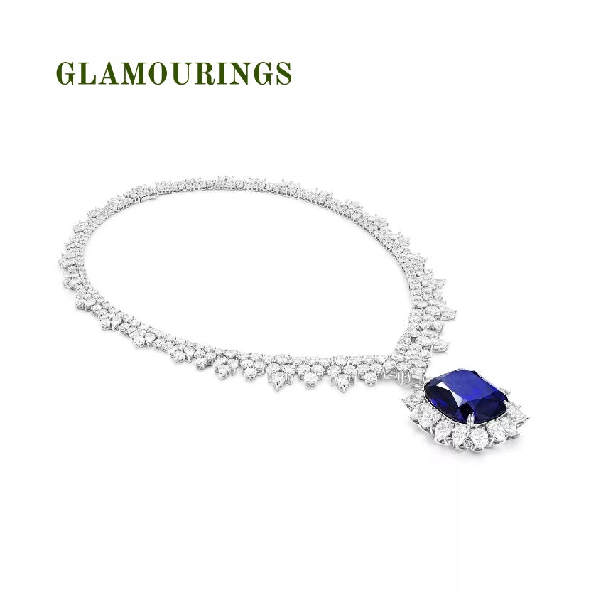 Regal Sapphire High Jewelry Necklace