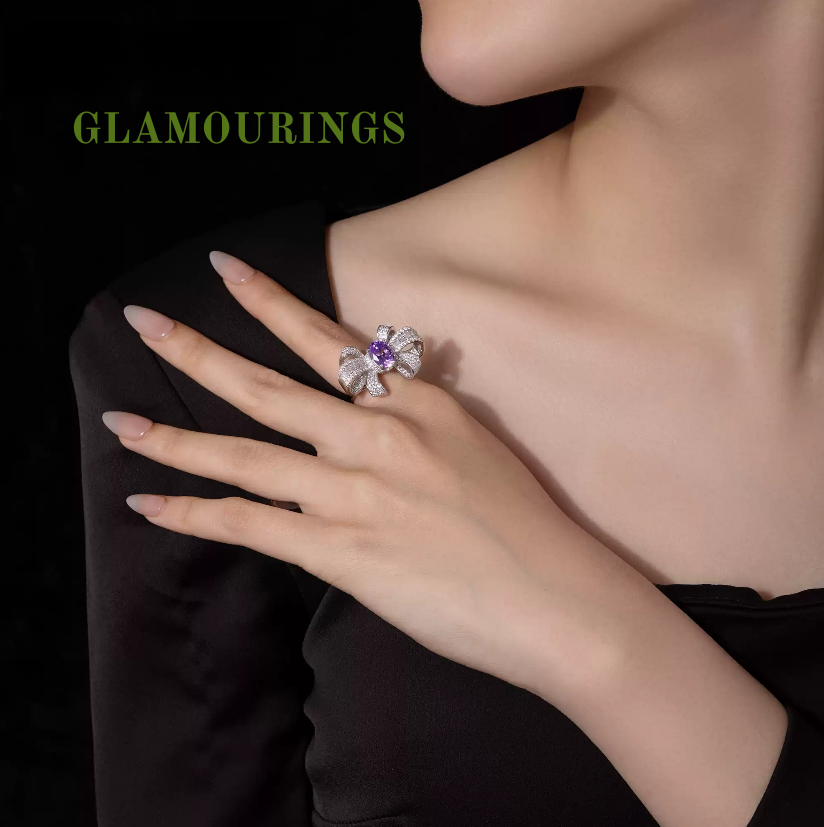 GLAMOURINGS “Violet Ribbon”
